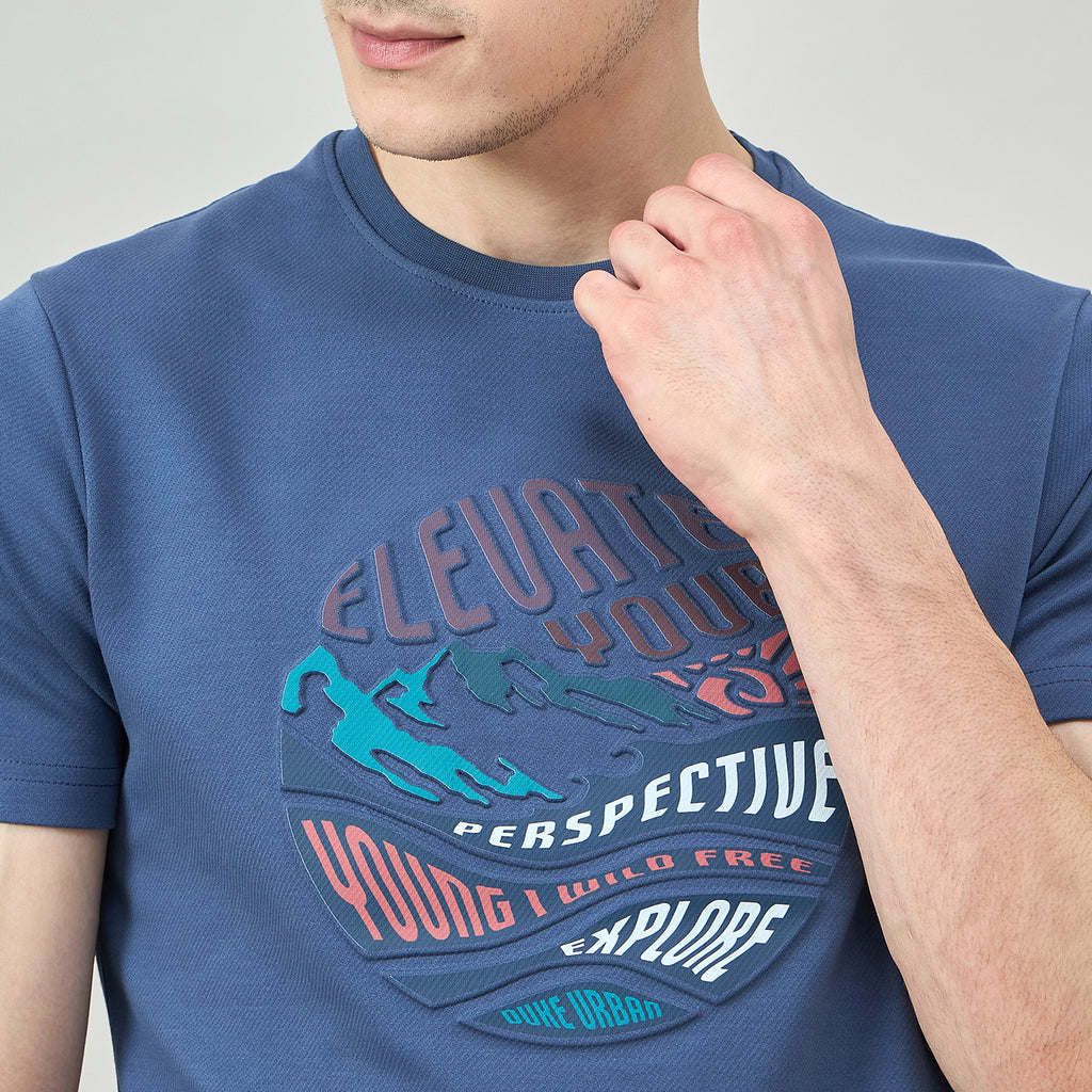 Duke Urban Men Half Sleeve Cotton Tshirt (LF7502)