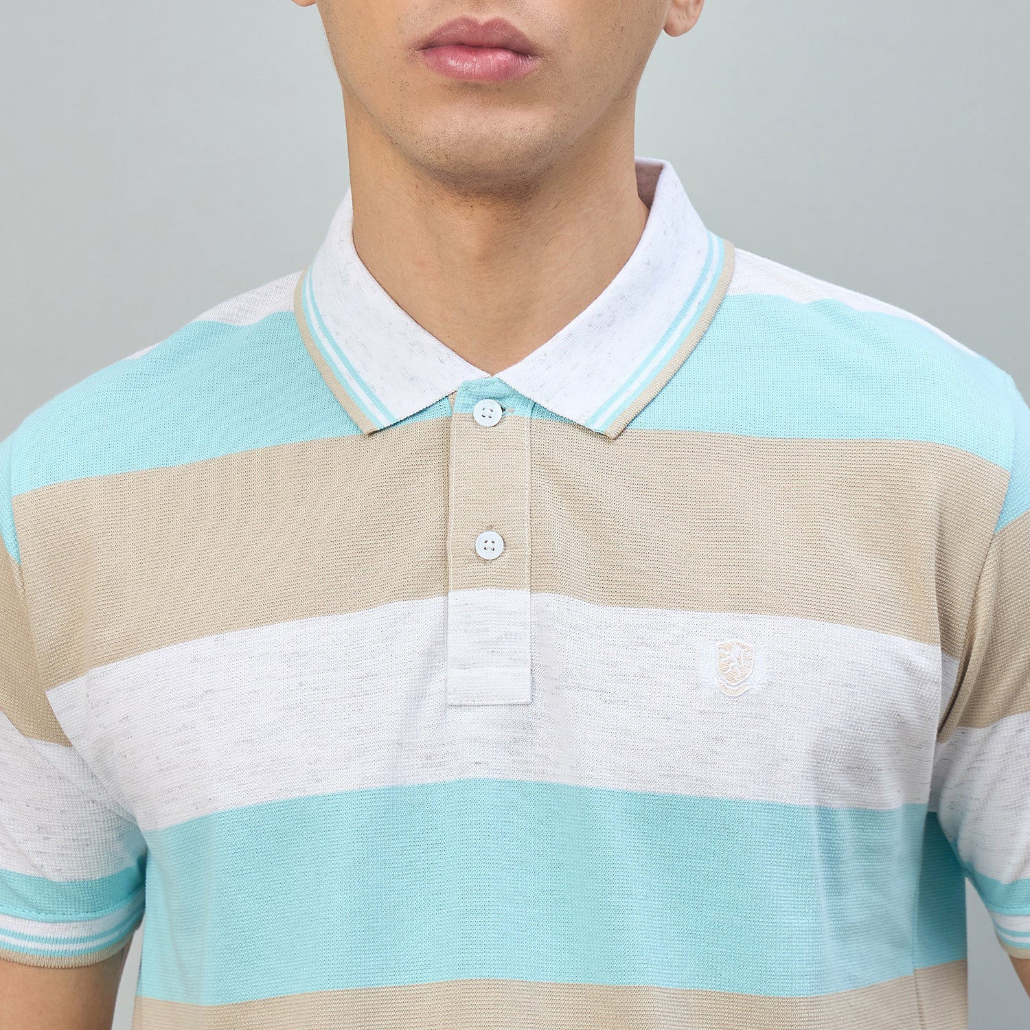 Duke Urban Men Striped Half Sleeve Regular Polo Tshirt (LF7645)