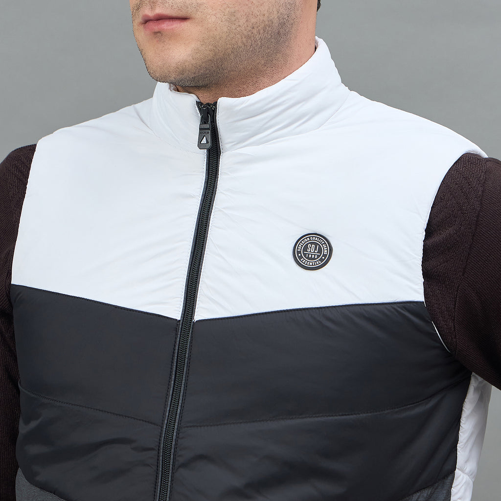 Duke Urban Men Sleeveless High Neck Bomber Jacket (SDZ2252)