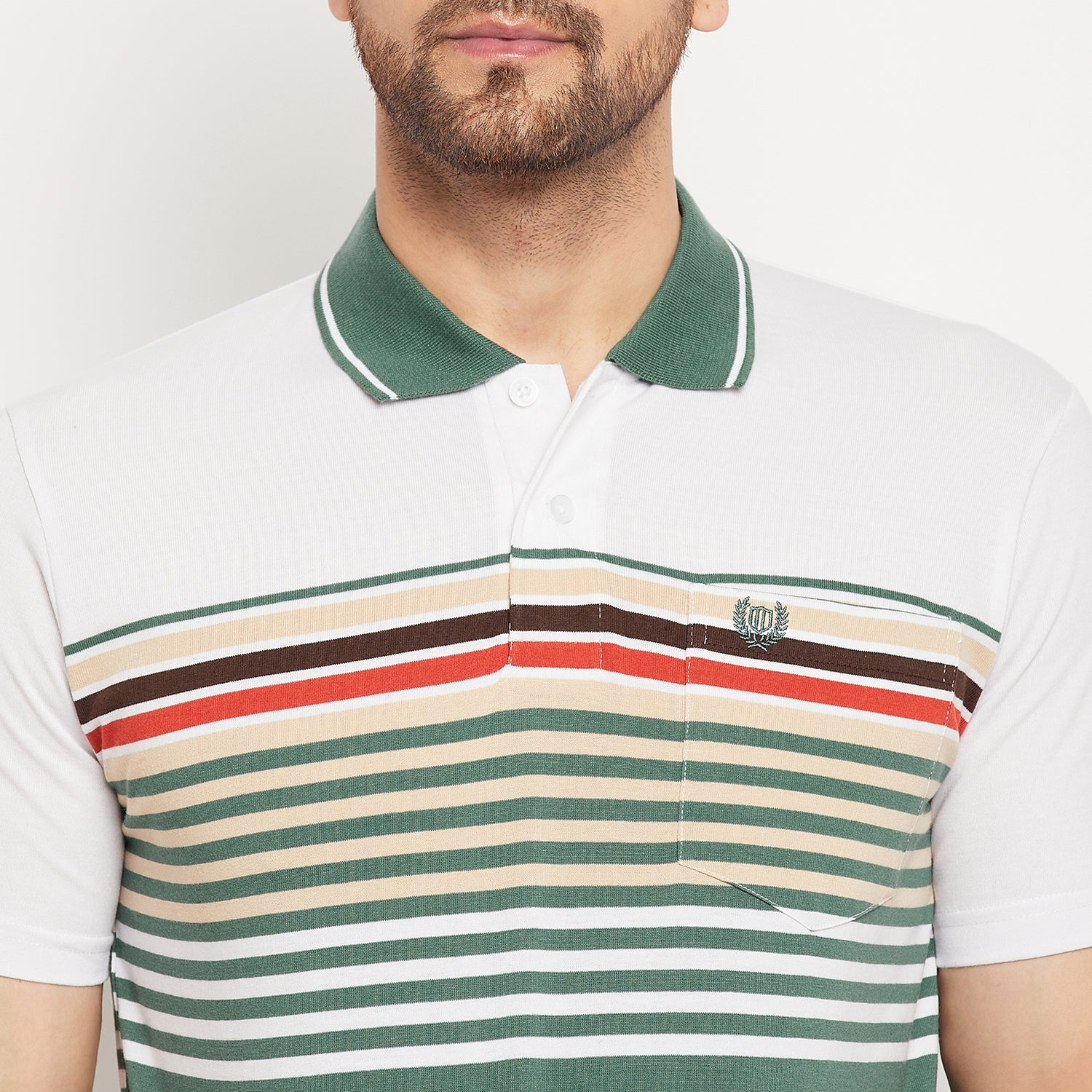 Duke Stardust Men Half Sleeve Polo Neck Cotton T-shirt (LF5885)