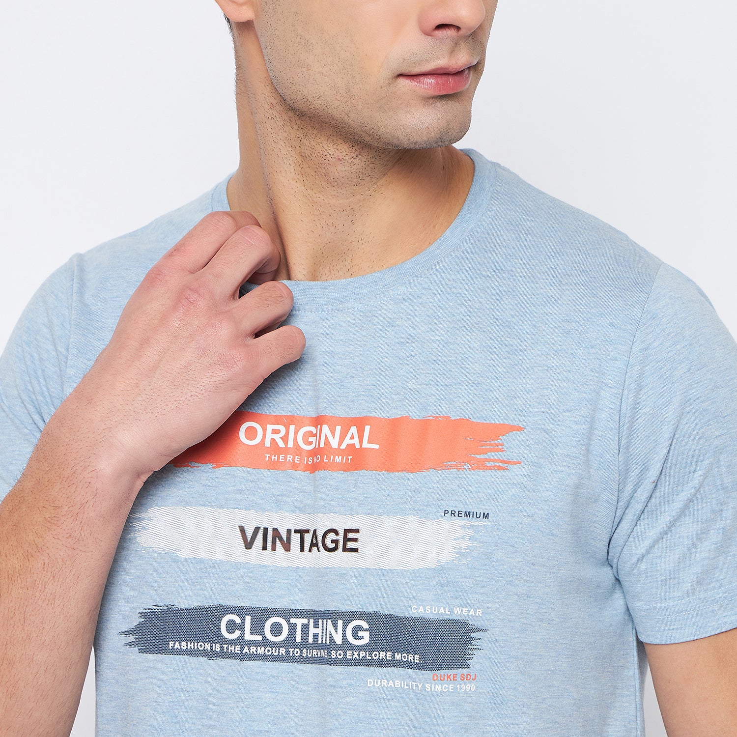 Duke Urban Men Half Sleeve Cotton T-Shirt (LF5827)