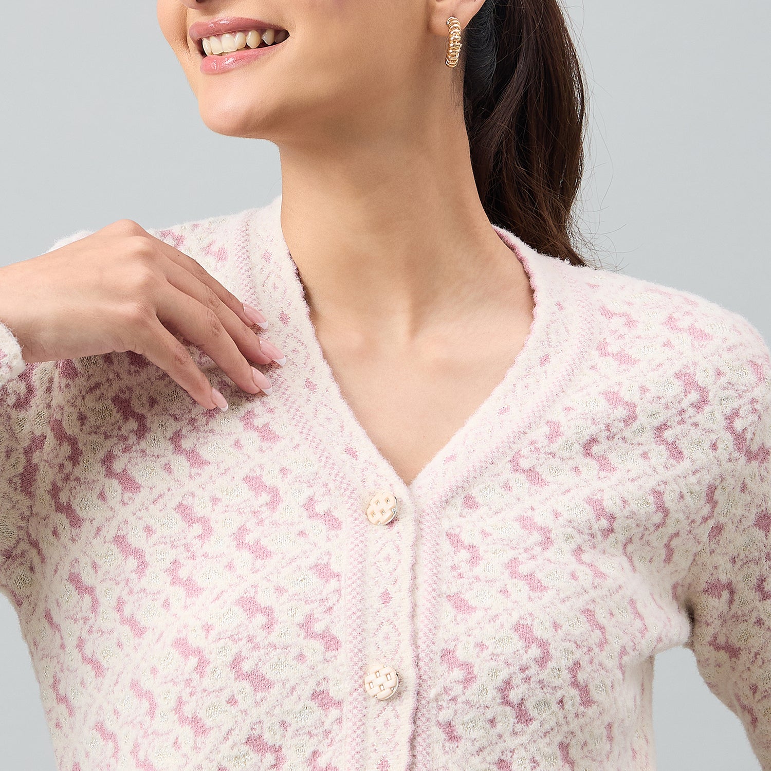 Duke Urban Women Full Sleeve Front Open Regular Cardigan (SDS1333)