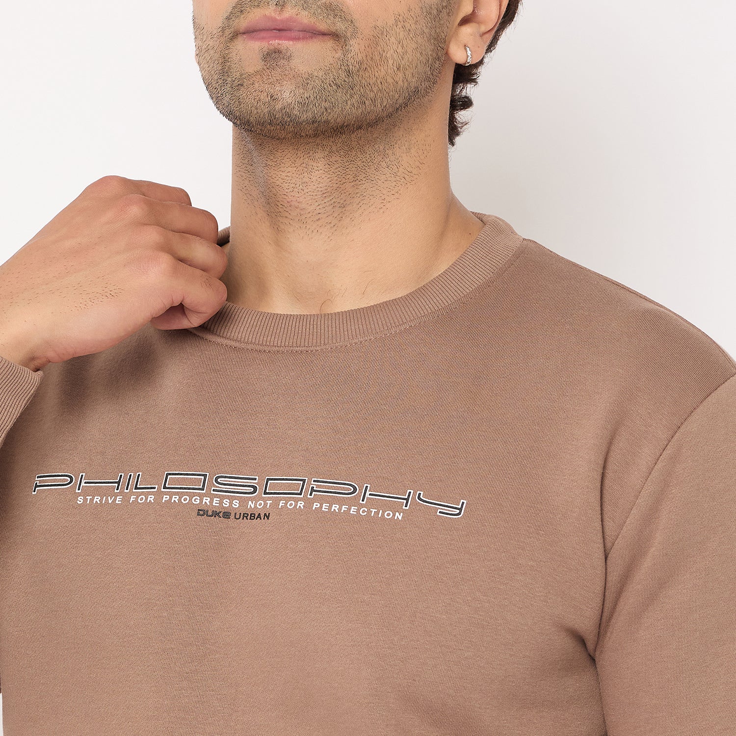 Duke Urban Men Solid Sweatshirt (LF6451)