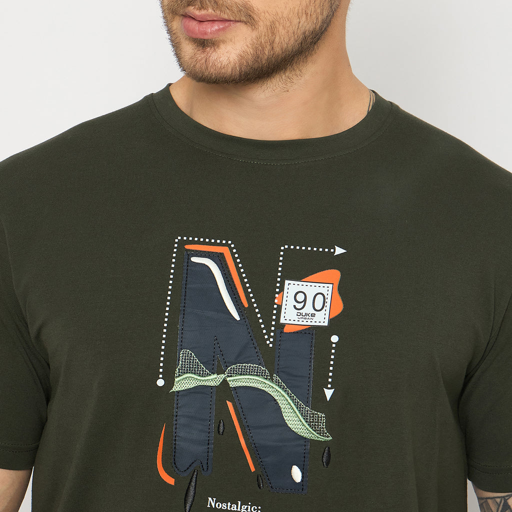 Duke Urban Men Half Sleeve Cotton Tshirt (LF7439)
