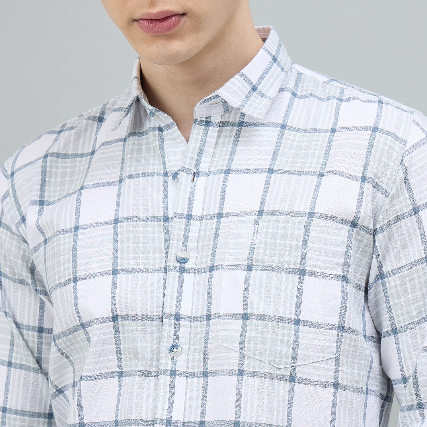 Duke Urban Men Checkered Full Sleeve Spread Collar Slim Shirt (SDO6CHQ)