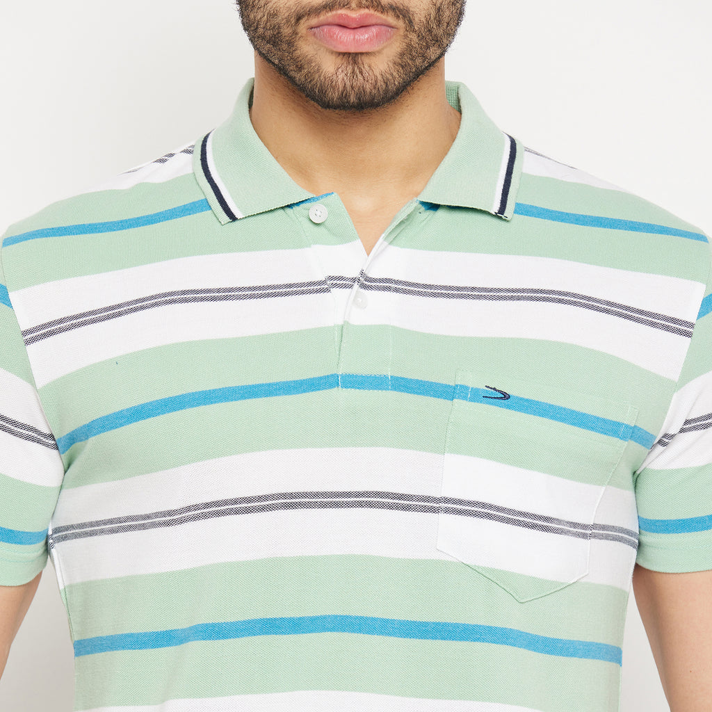 Duke Stardust Men Half Sleeve Polo Neck Cotton T-shirt (1219)