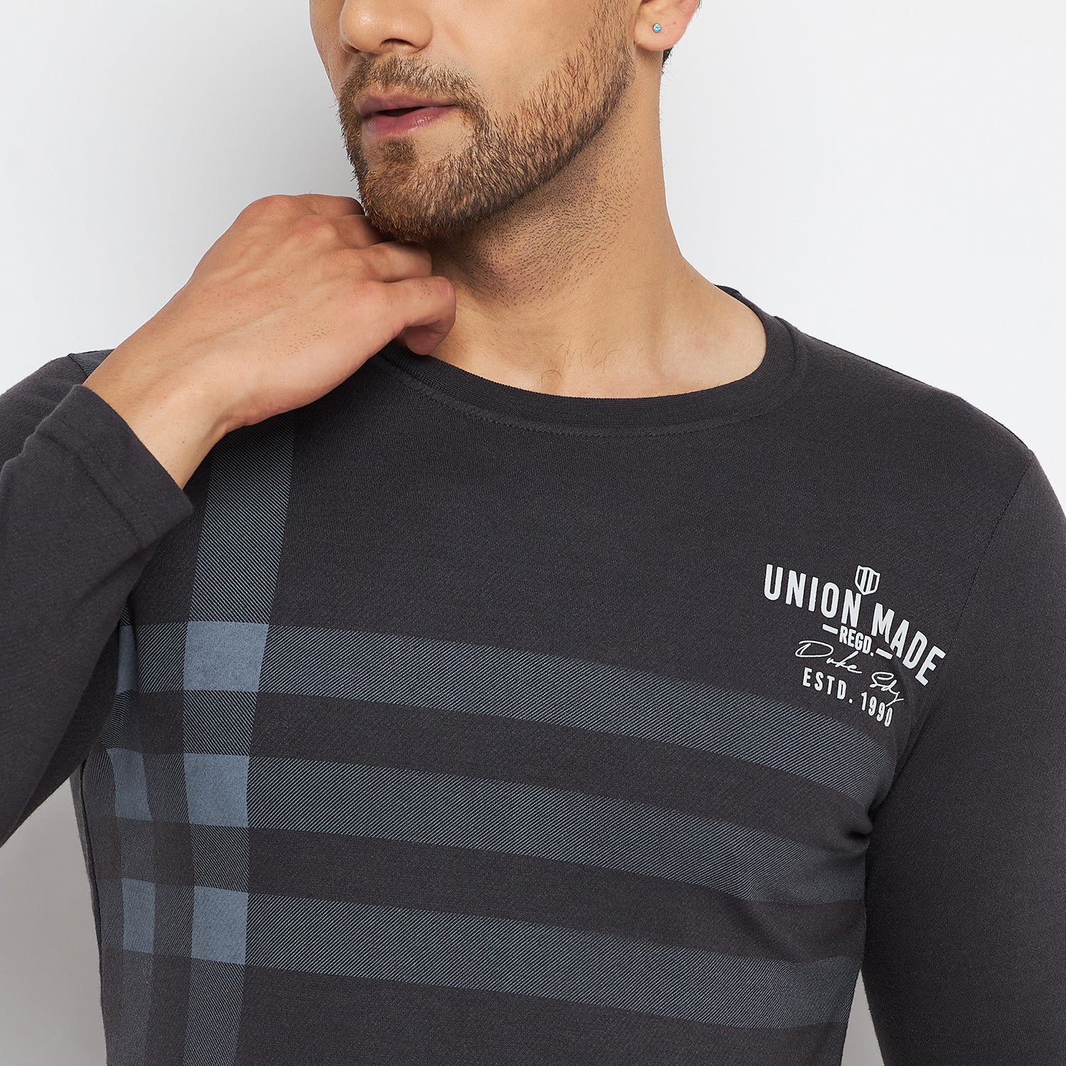 Duke Stardust Men Round Neck Full Sleeve Cotton T-shirt (LF3934)