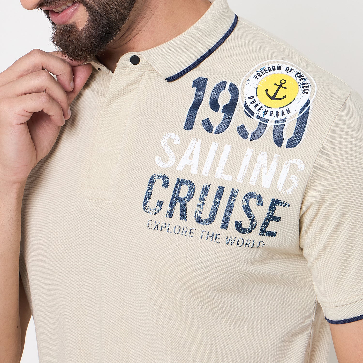 Duke Urban Men Half Sleeve Cotton Tshirt (LF7172)