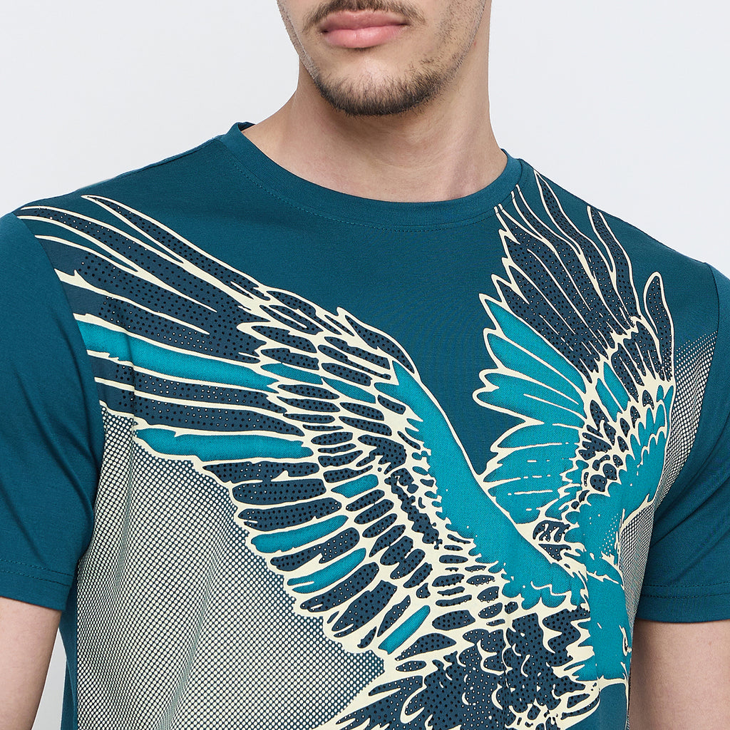 Duke Urban Men Half Sleeve Cotton Round Neck Tshirt (LF7591)