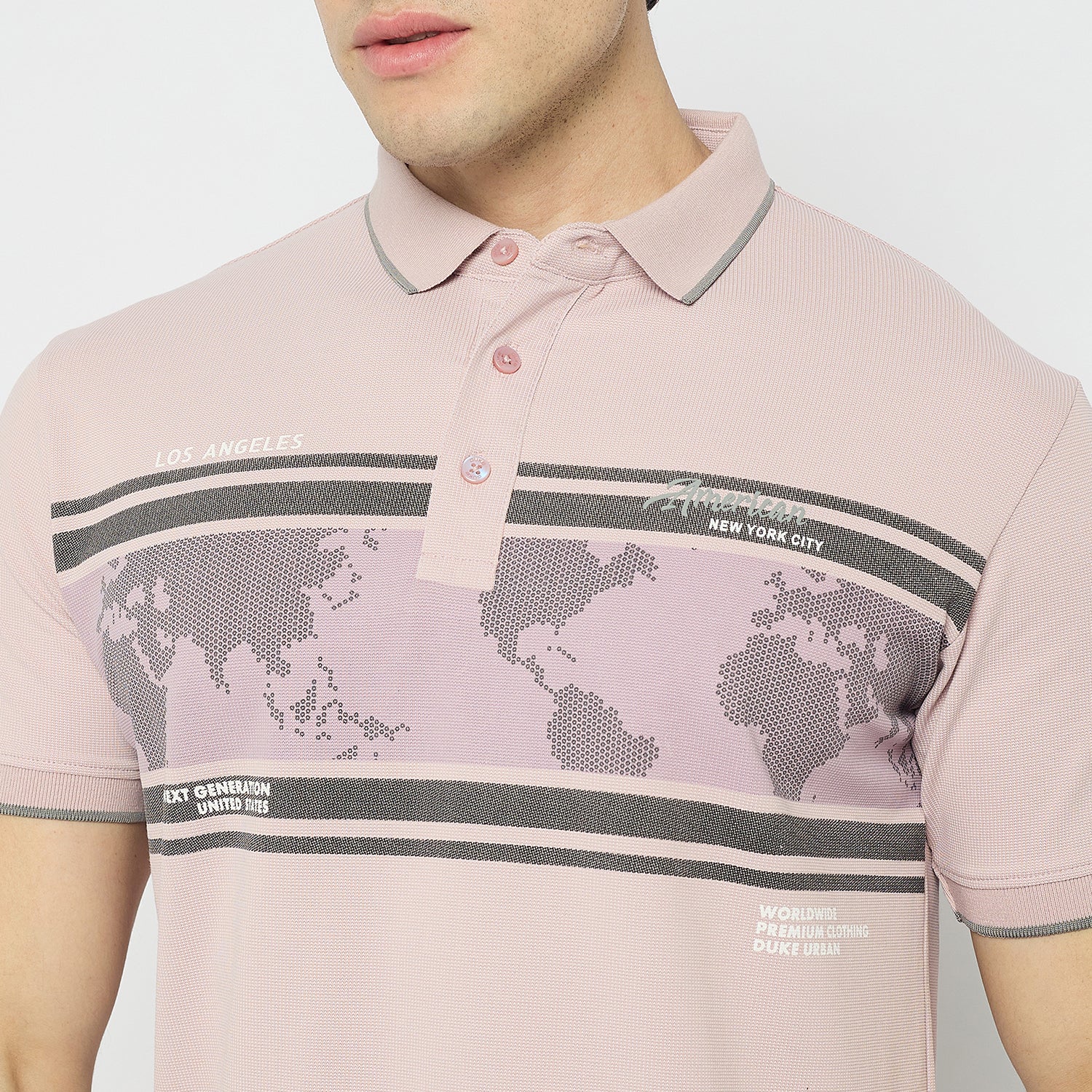 Duke Urban Men Half Sleeve Cotton Polo Tshirt(LF7167)