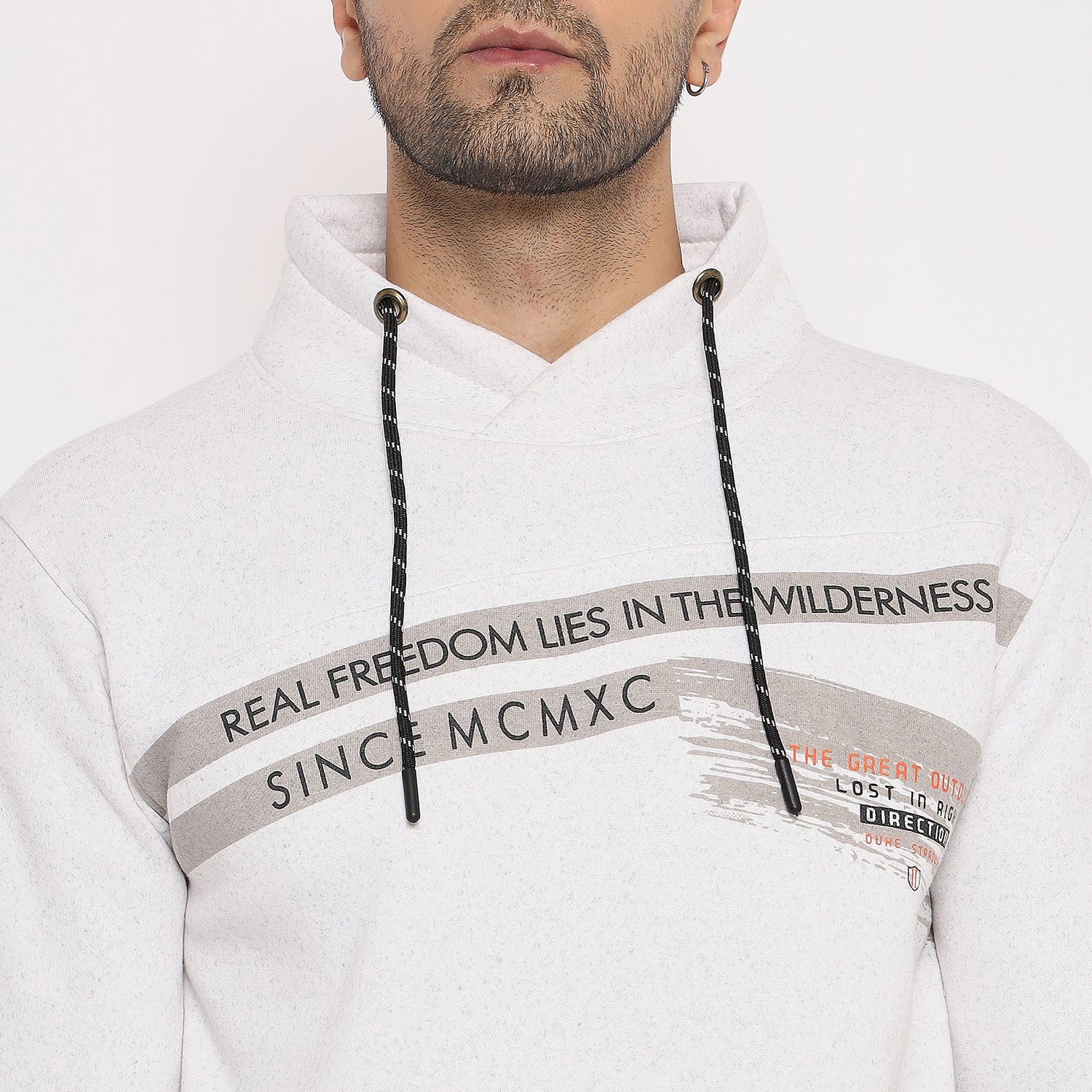 Duke Urban Men Cowl Neck Sweatshirt (LF6279)