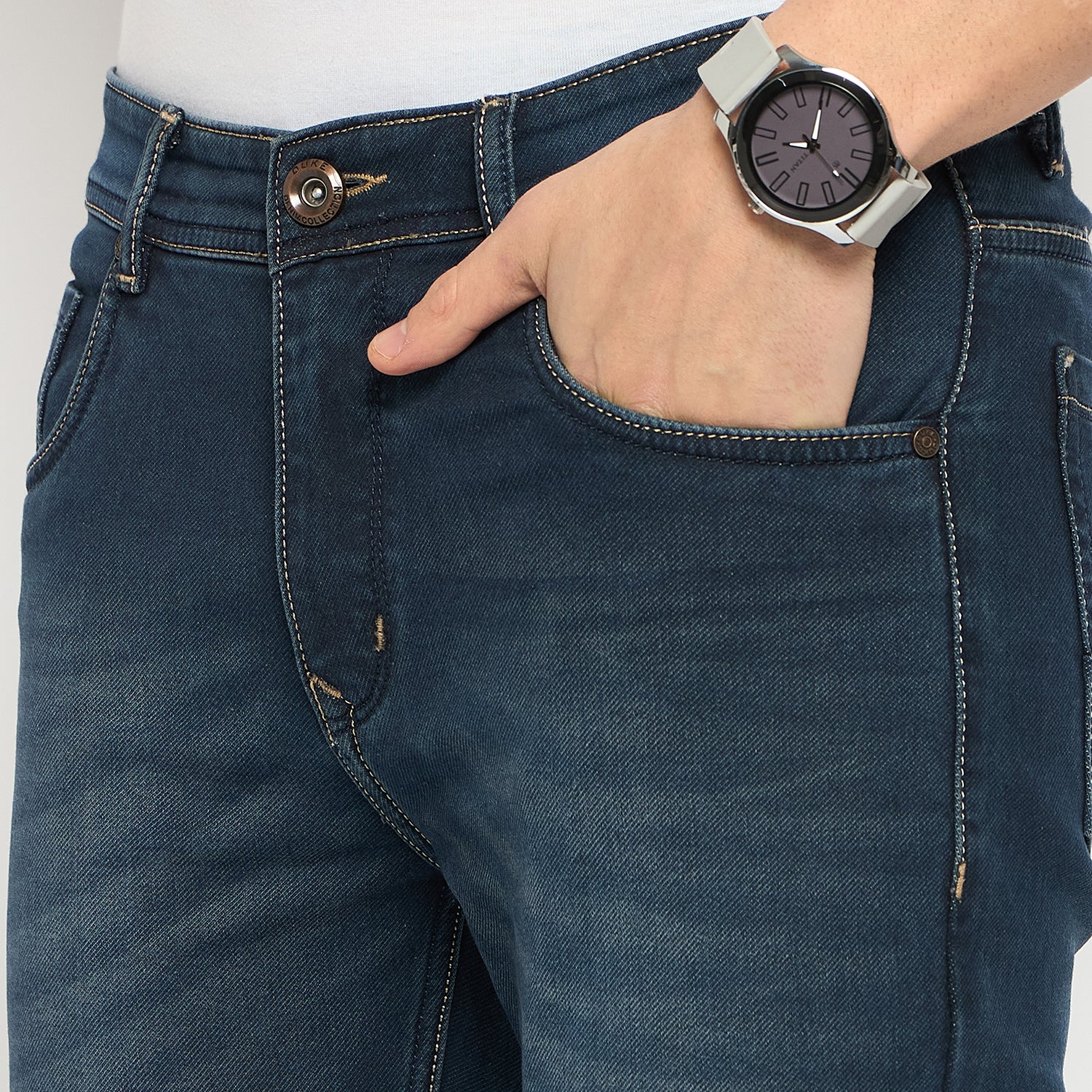 Duke Urban Men Narrow Bottom Stretchable Jeans (SDD5654N)