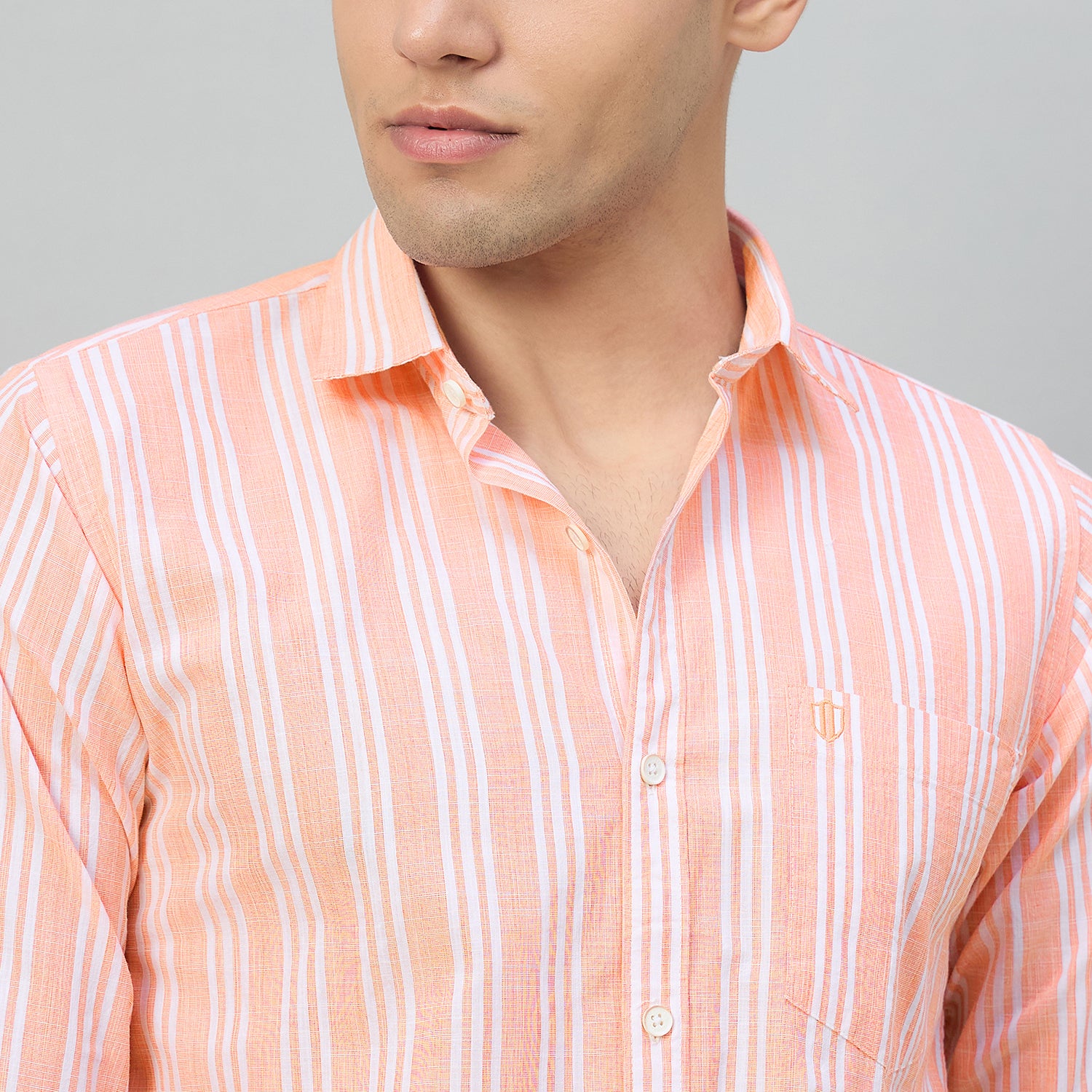 Duke Men Slim Fit Full Sleeve Short Style Cotton Shirt (SDO9STG)