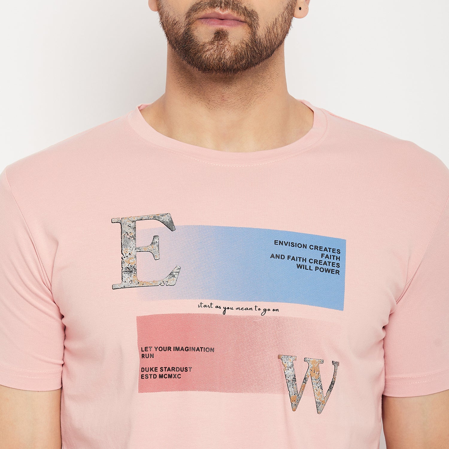 Duke Stardust Men Half Sleeve Cotton T-shirt (LF5818)