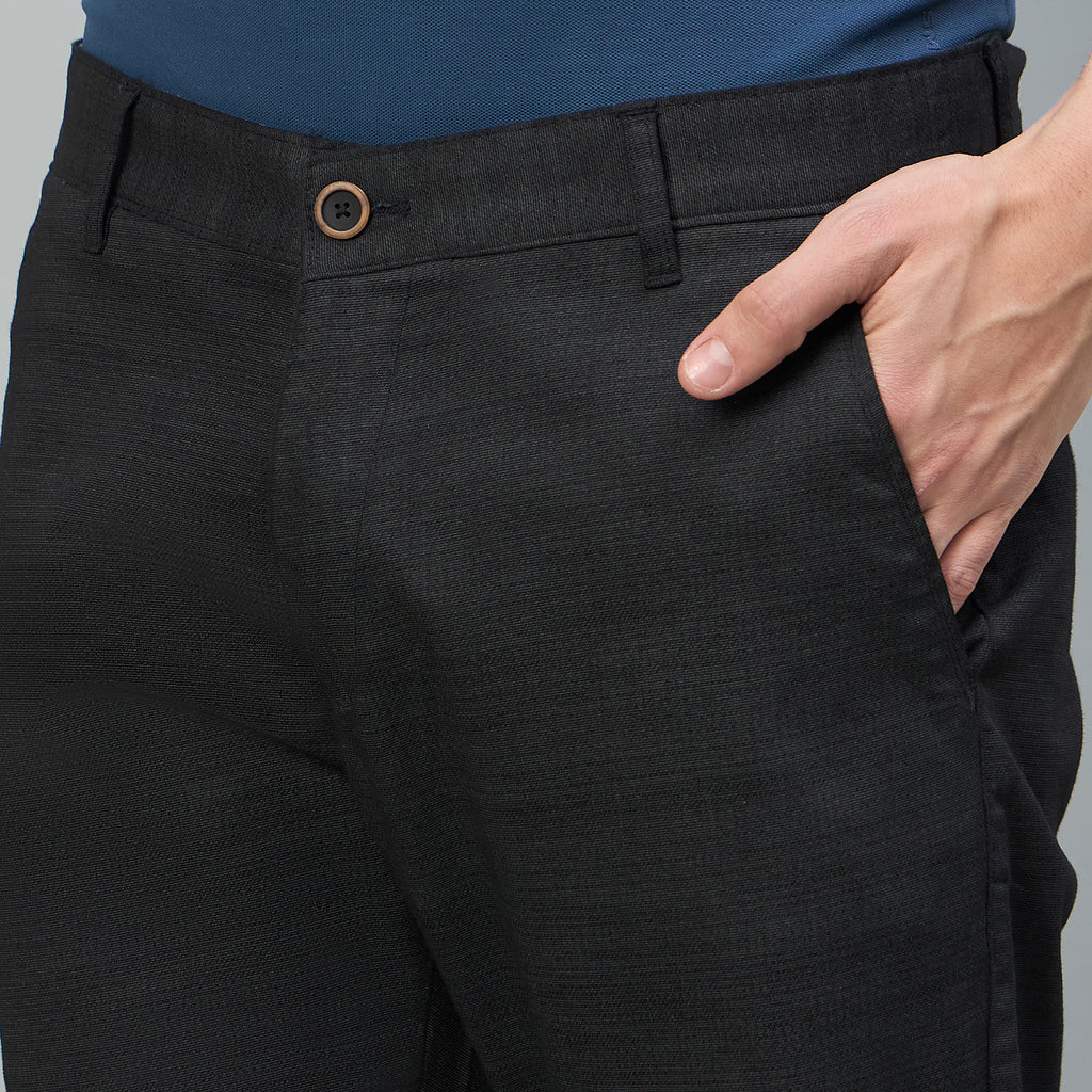 Duke Urban Men Flatfront Narrowfit Non-denim Casual Trouser (SDT4646)
