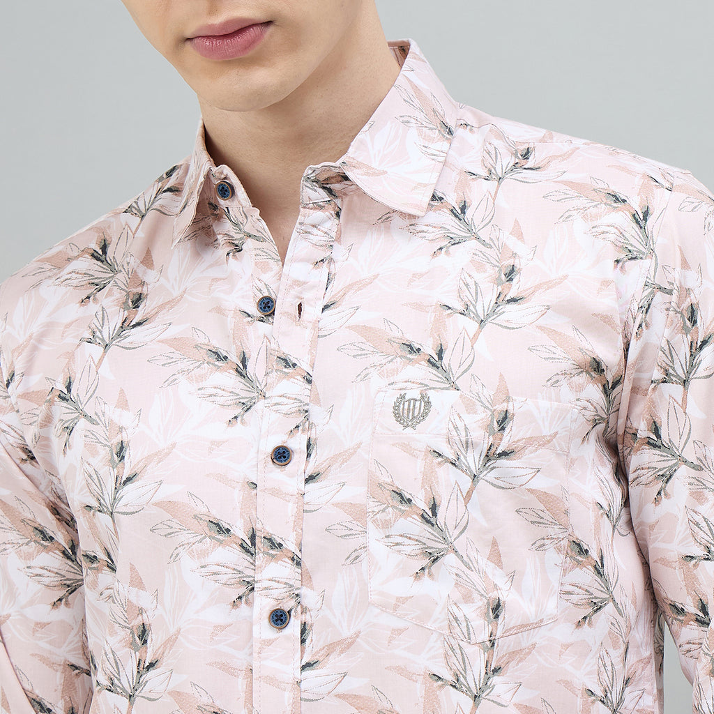 Duke Urban Men Floral Print Full Sleeve Slim Shirt (SDO6PRIE)