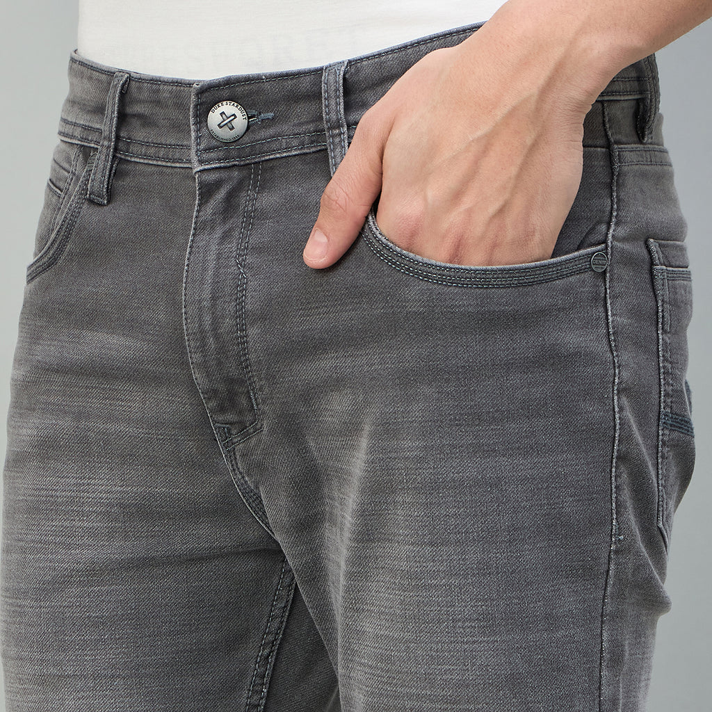 Duke Urban Men Narrow Bottom Mid-Rise Light Fade Stretchable Jeans (SDD5948N)