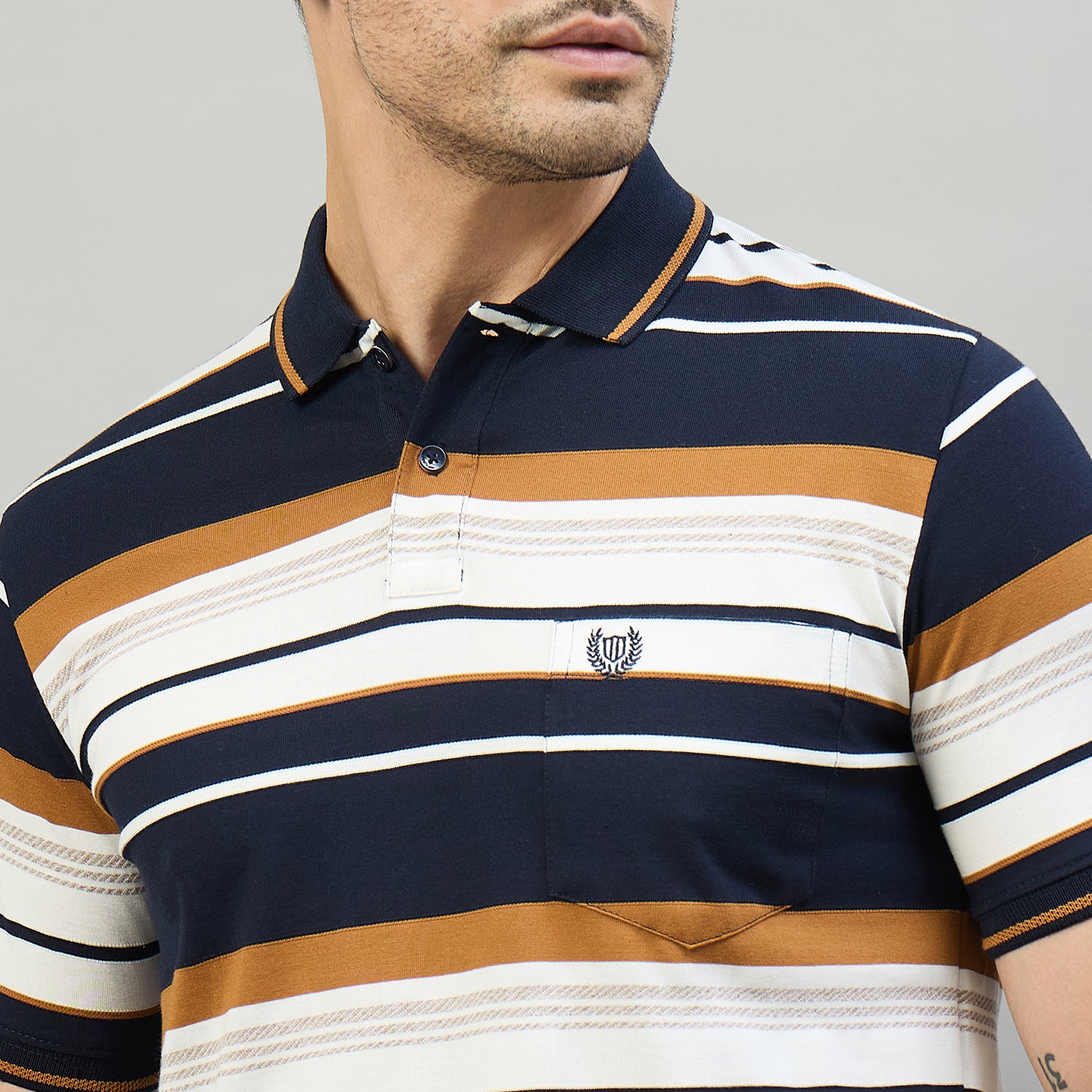 Duke Urban Men Half Sleeve Cotton Smart Fit Casual T-shirt (LF7968)
