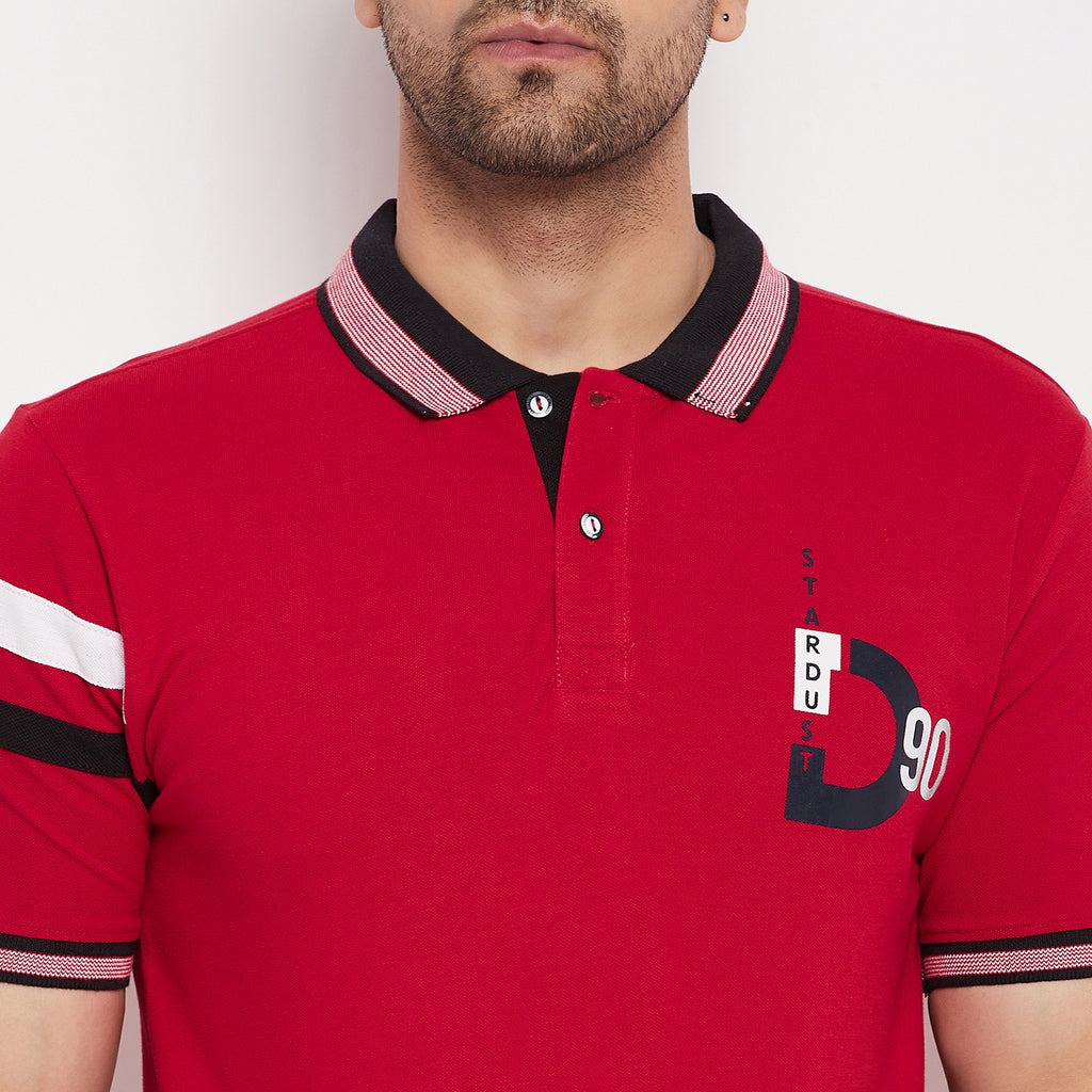 Duke Stardust Men Polo Neck Half Sleeve Cotton T-shirt (LF5892)