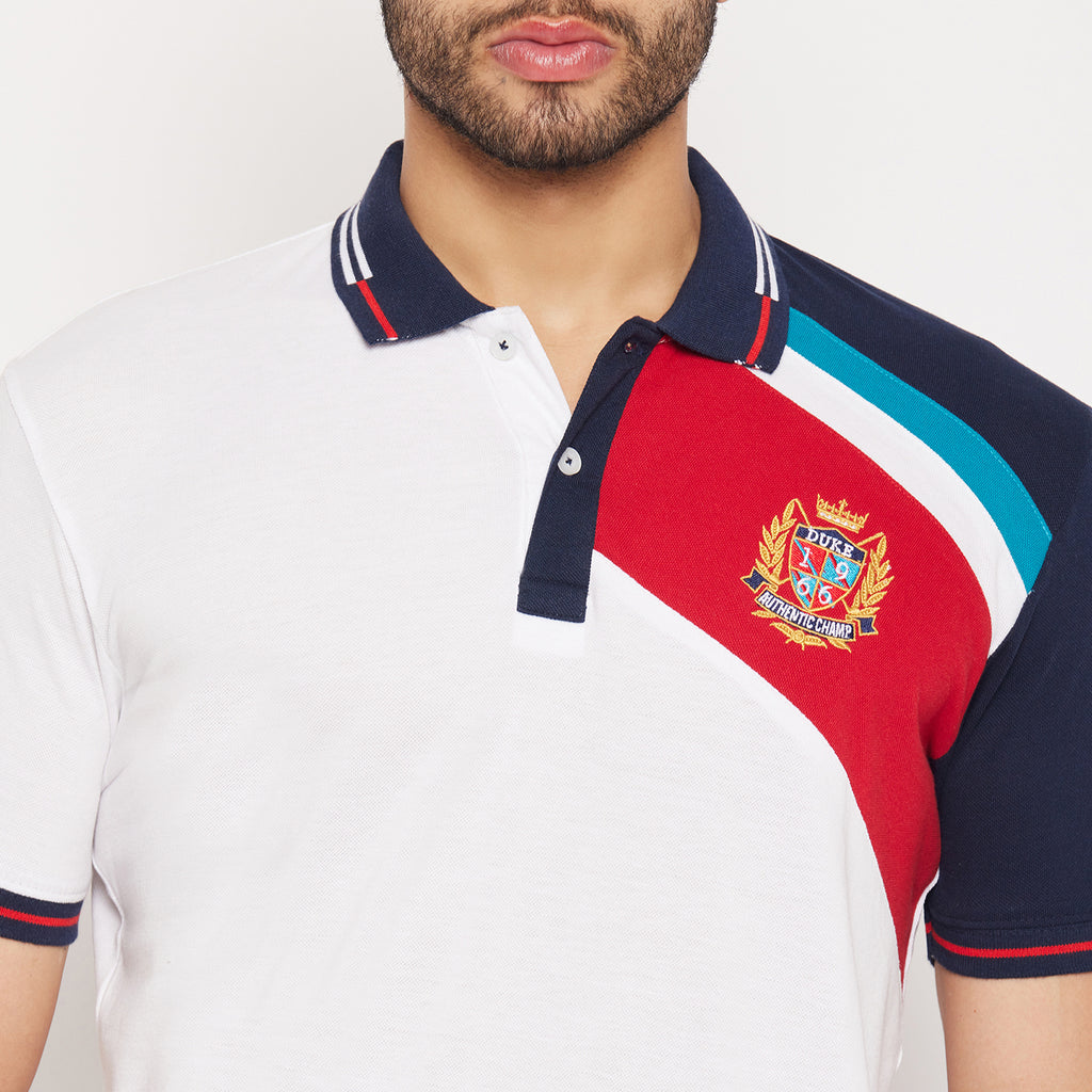 Duke Stardust Men Half Sleeve Polo Neck Cotton T-shirt (4006)