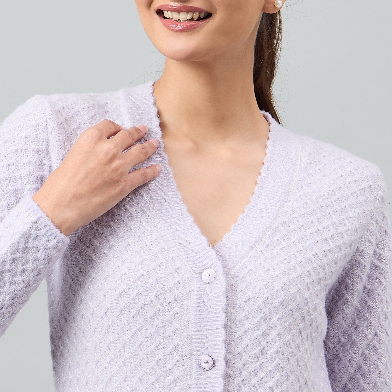 Duke Urban Women Full Sleeve Front Open Regular Cardigan (SDS1294)