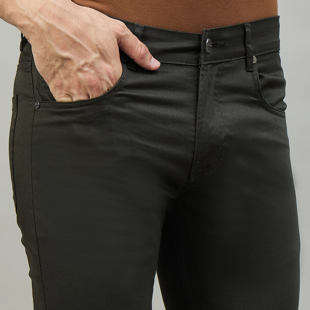 Duke Men Non-Denim Solid Casual Trouser (SDT4666R)