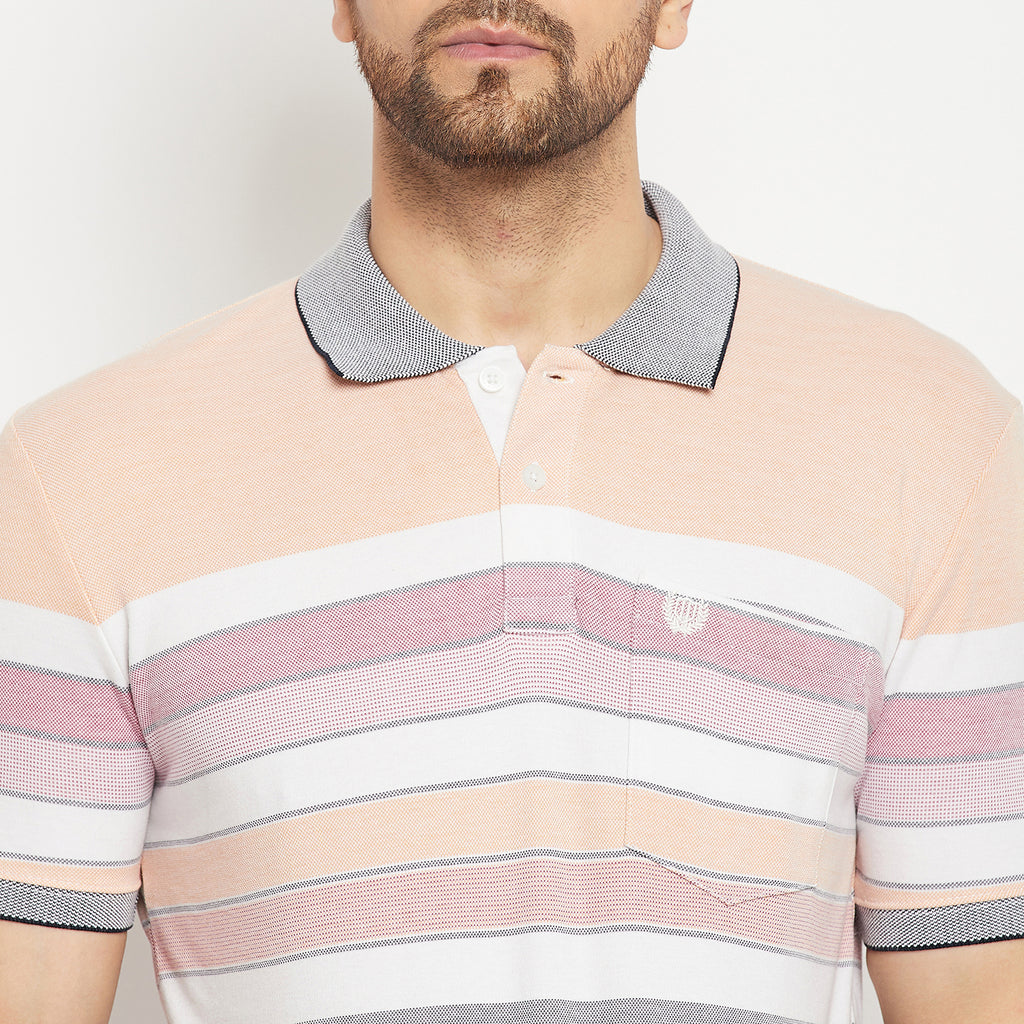 Duke Stardust Men Half Sleeve Polo Neck Cotton T-shirt (LF7017)