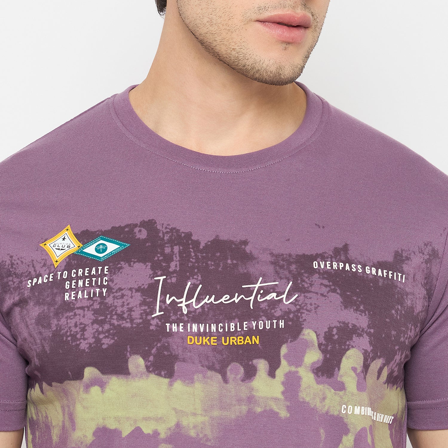 Duke Urban Men Half Sleeve Cotton Tshirt (LF7420)