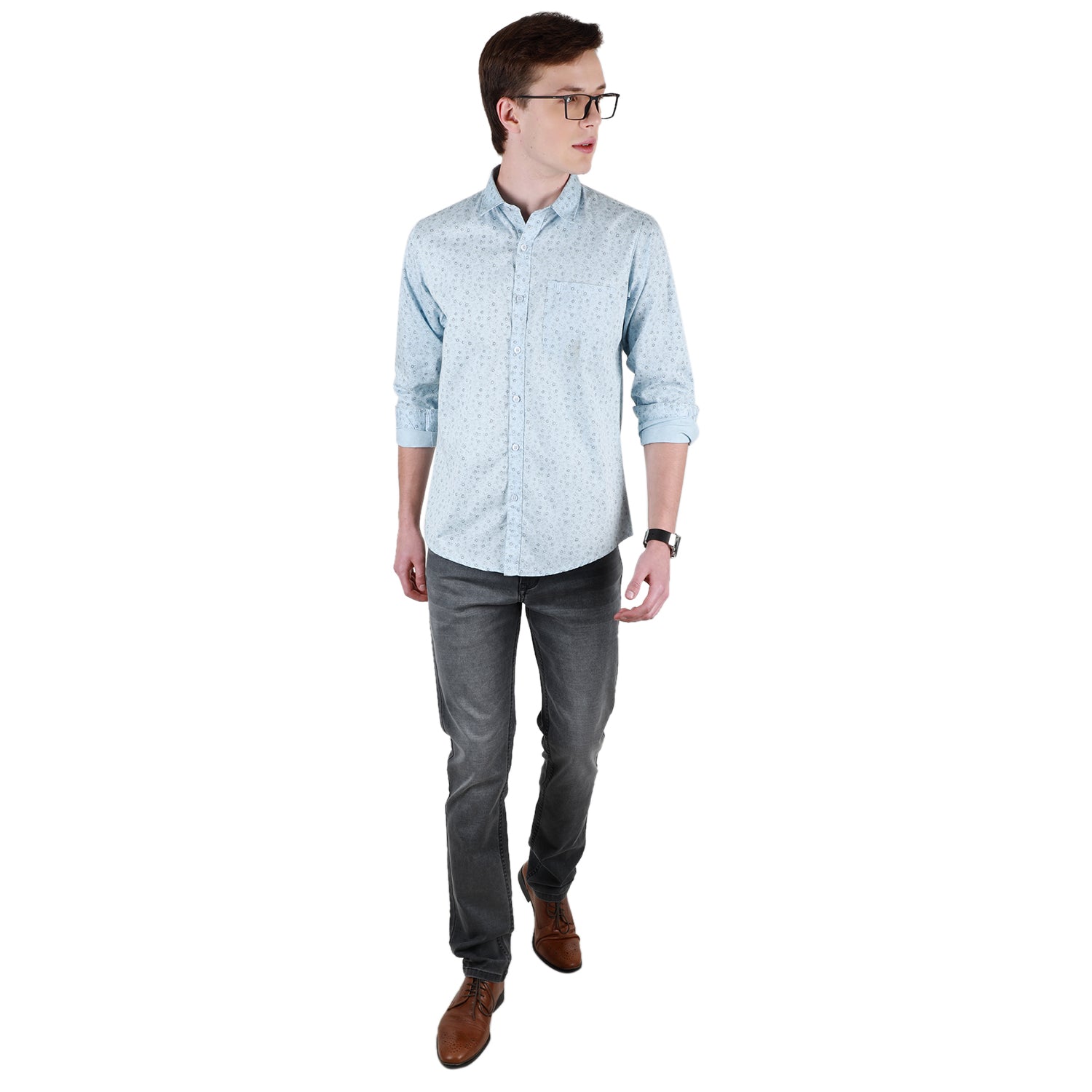 Duke Urban Men Full Sleeve Cotton Shirt (SDO7PRTF)