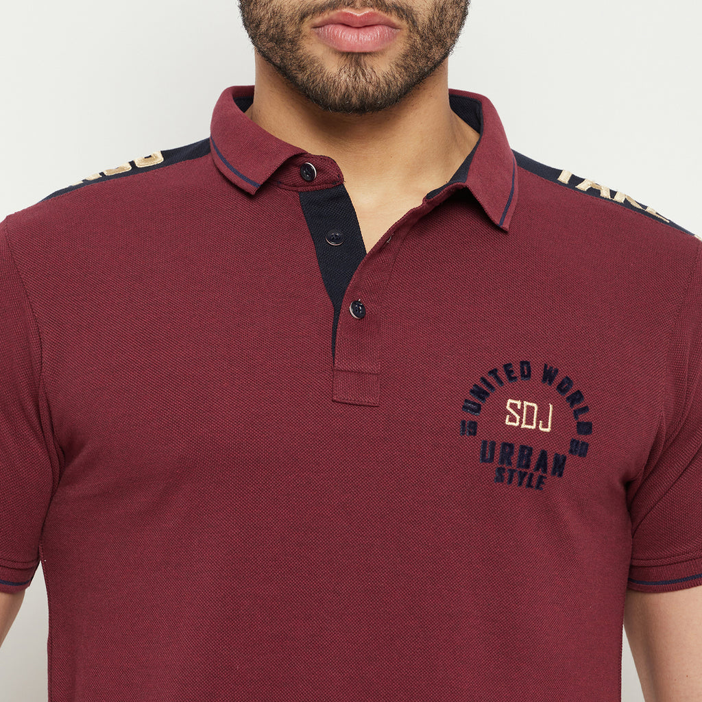 Duke Stardust Men Half Sleeve Polo Neck Cotton T-shirt (LF5778)