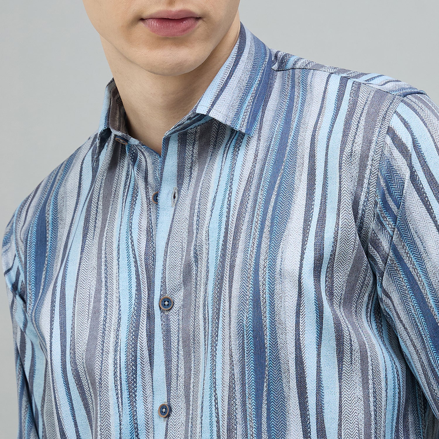 Duke Urban Men Printed Full Sleeve Spread Collar Regular Shirt (SDO9PRK)