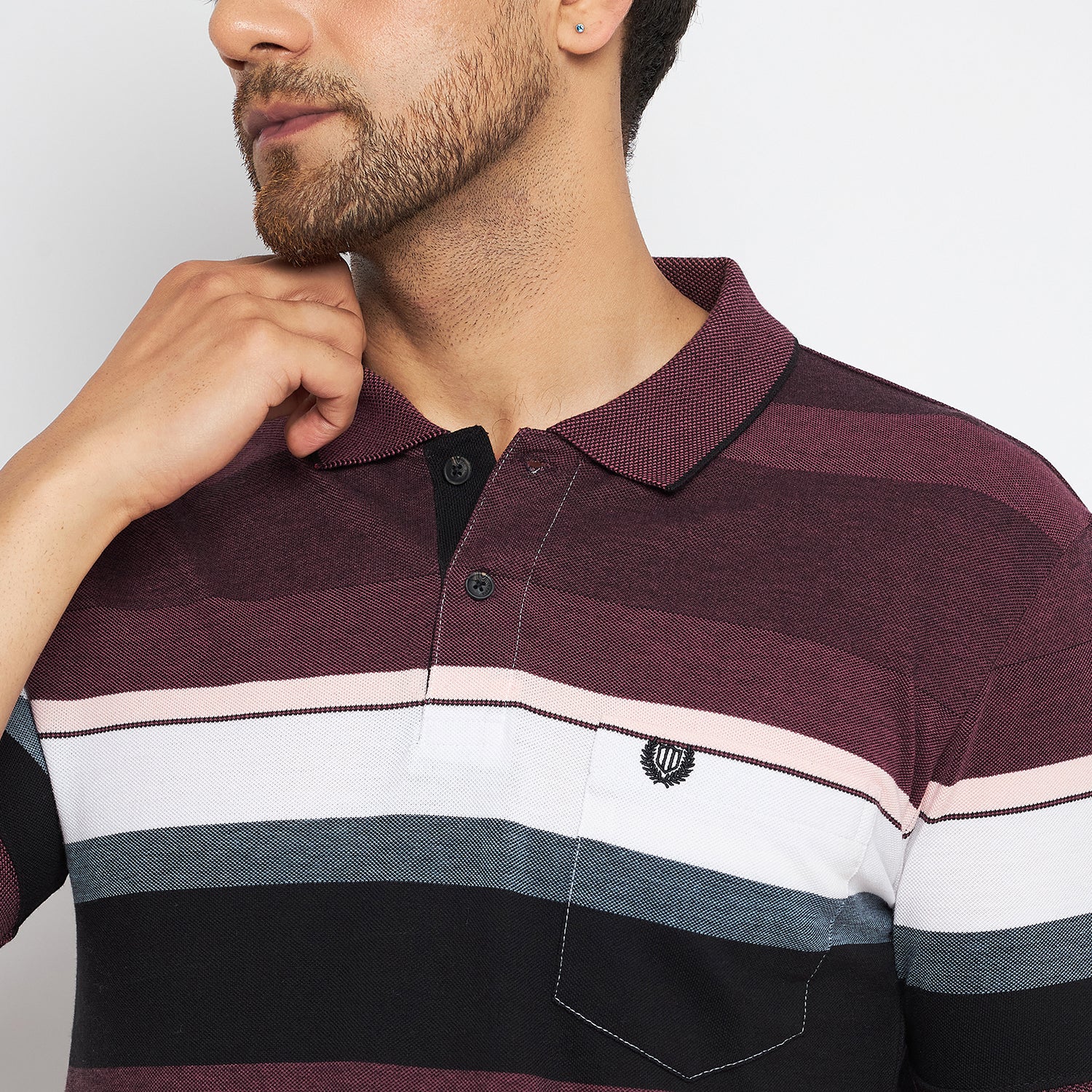 Duke Stardust Men Polo Neck Half Sleeve Cotton T-shirt (LF7069)