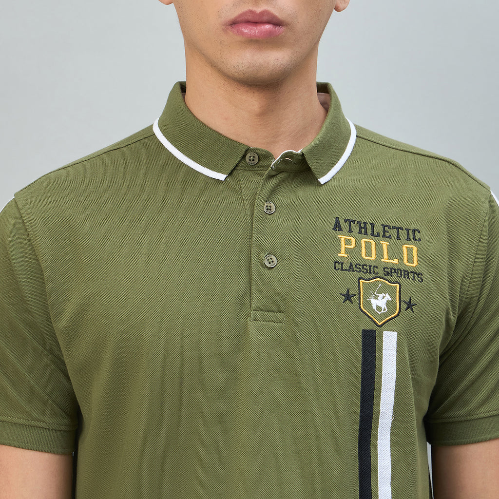 Duke Urban Men Solid Half Sleeve Slim fit Polo Tshirt (LF7552)