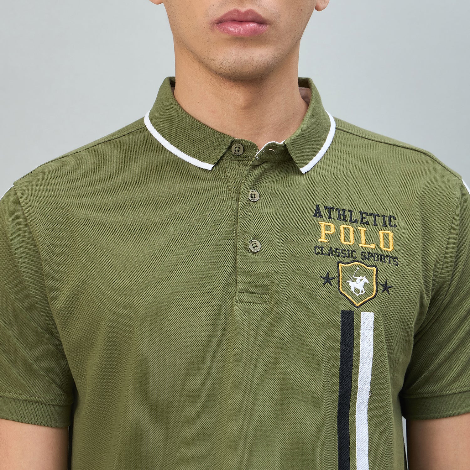 Duke Urban Men Solid Half Sleeve Slim fit Polo Tshirt (LF7552)