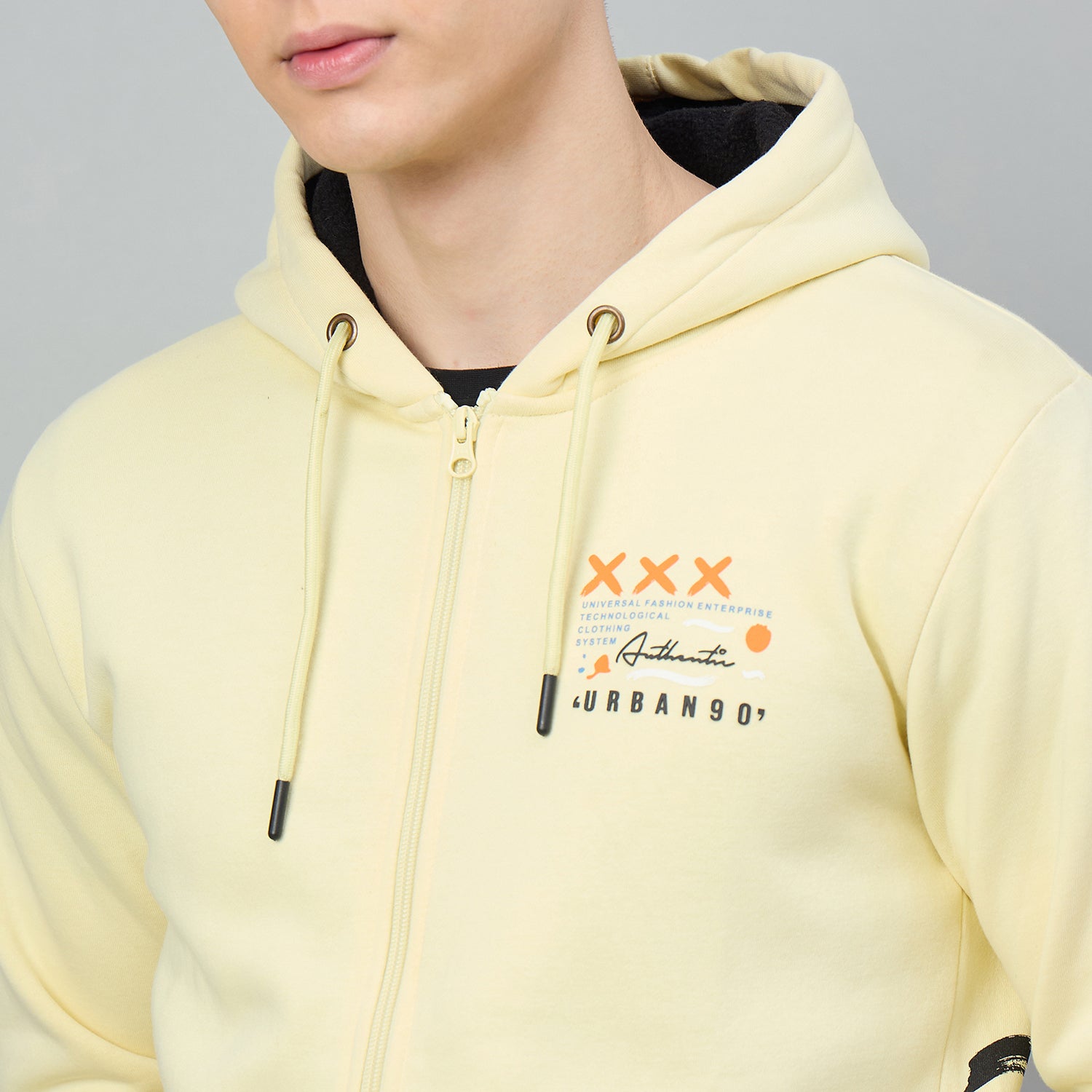 Duke Urban Men Smart Fit Hooded Zip Sweatshirt (LF6363)