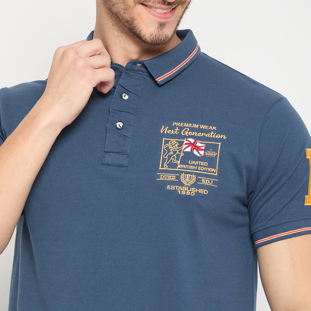 Duke Strardust Men Half Sleeve Cotton T-shirt (LF7043)