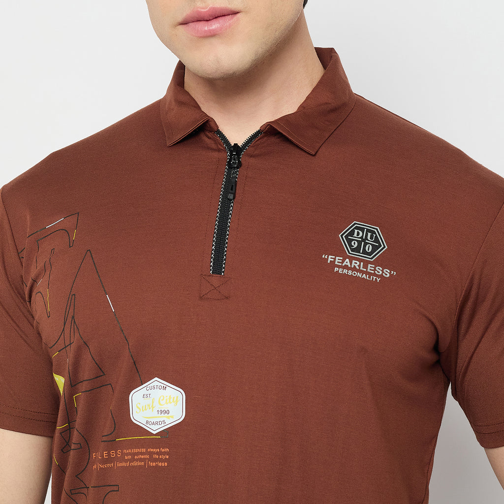 Duke Urban Men Half Sleeve Cotton Polo Tshirt(LF7174)