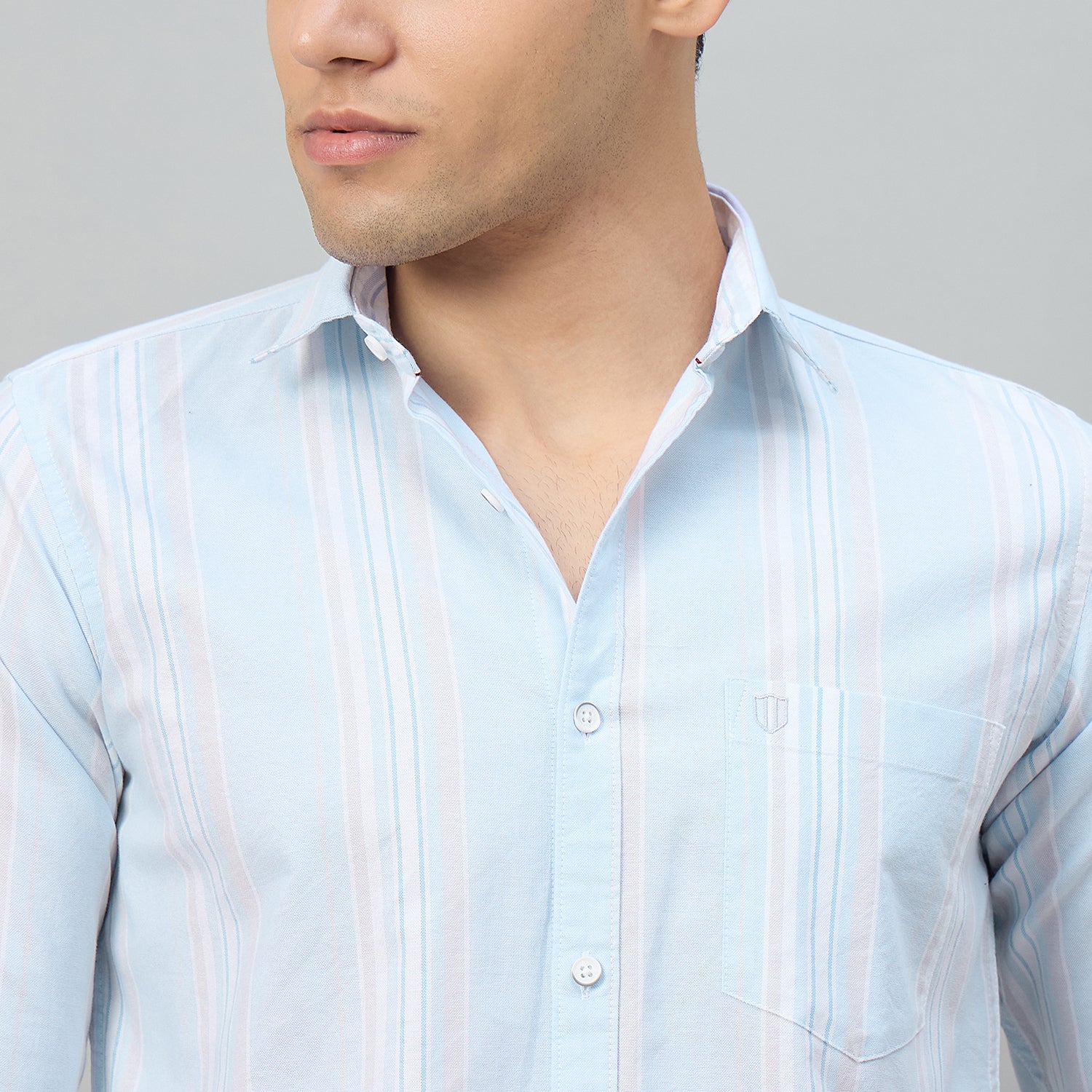 Duke Men Slim Fit Full Sleeve Oxford Cotton Shirt (SDO5STV)