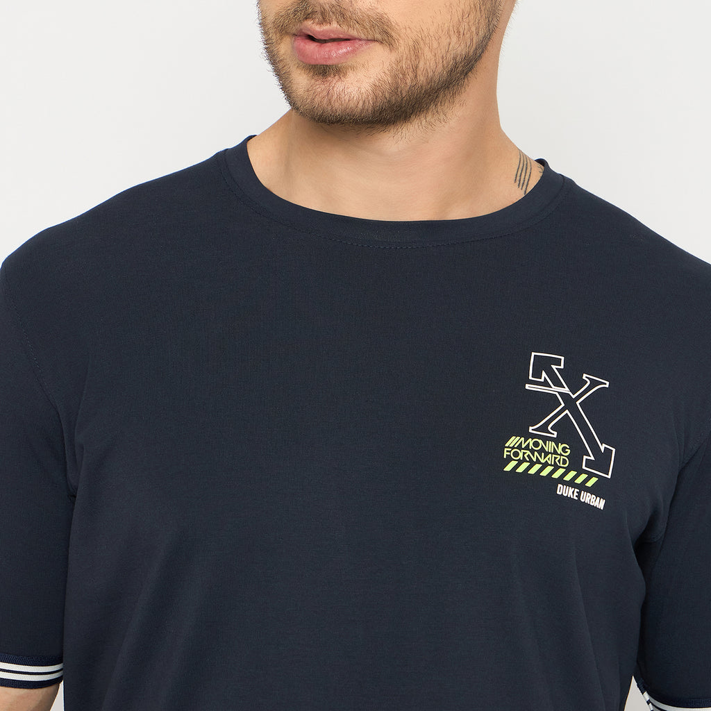 Duke Urban Men Half Sleeve Cotton Tshirt (LF7432)