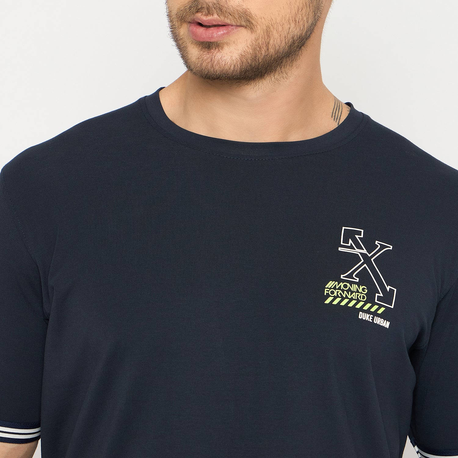 Duke Urban Men Half Sleeve Cotton Tshirt (LF7432)