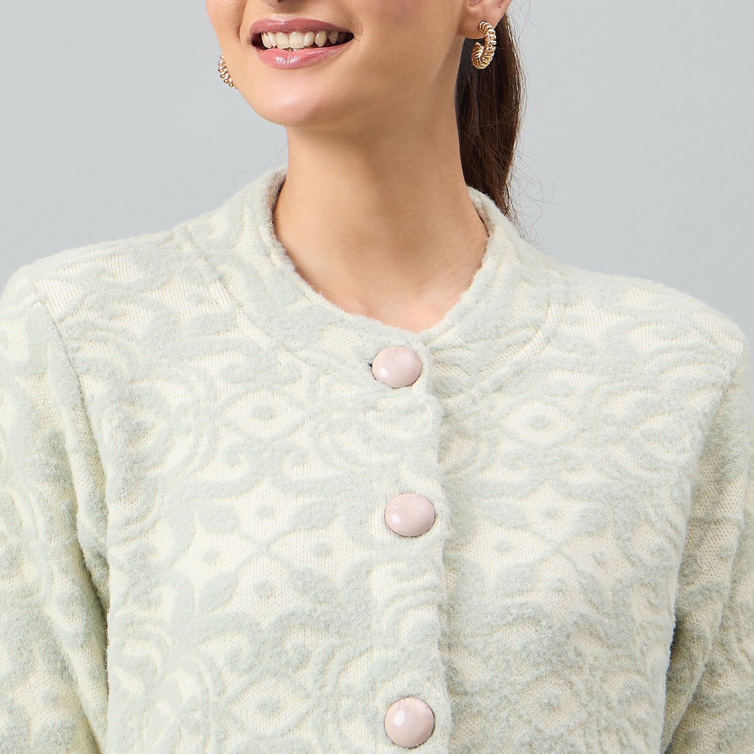 Duke Urban Women Full Sleeve Front Open Regular Cardigan (SDS1281)