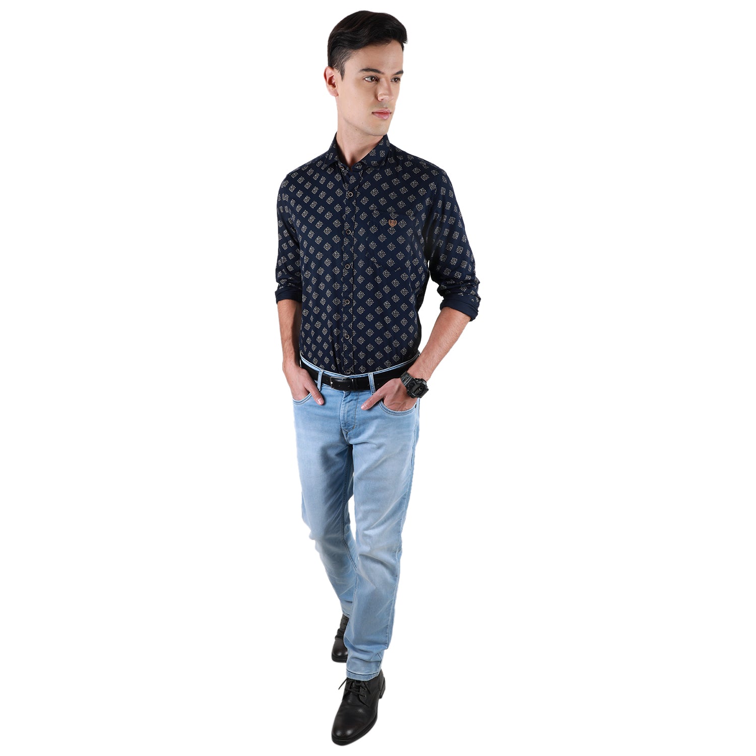 Duke Urban Men Full Sleeve Cotton Shirt (SDO3PRTB)