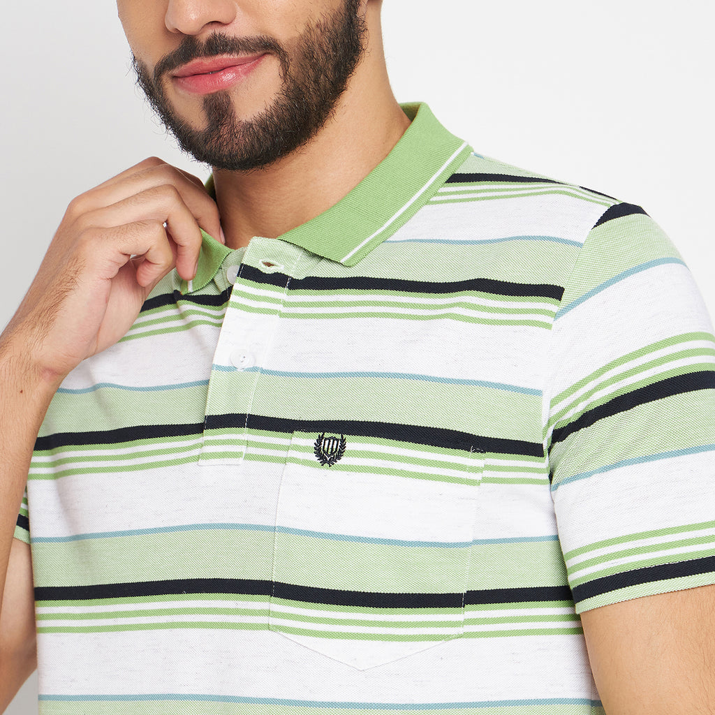 Duke Stardust Men Polo Neck Half Sleeve Cotton T-shirt (LF7047)