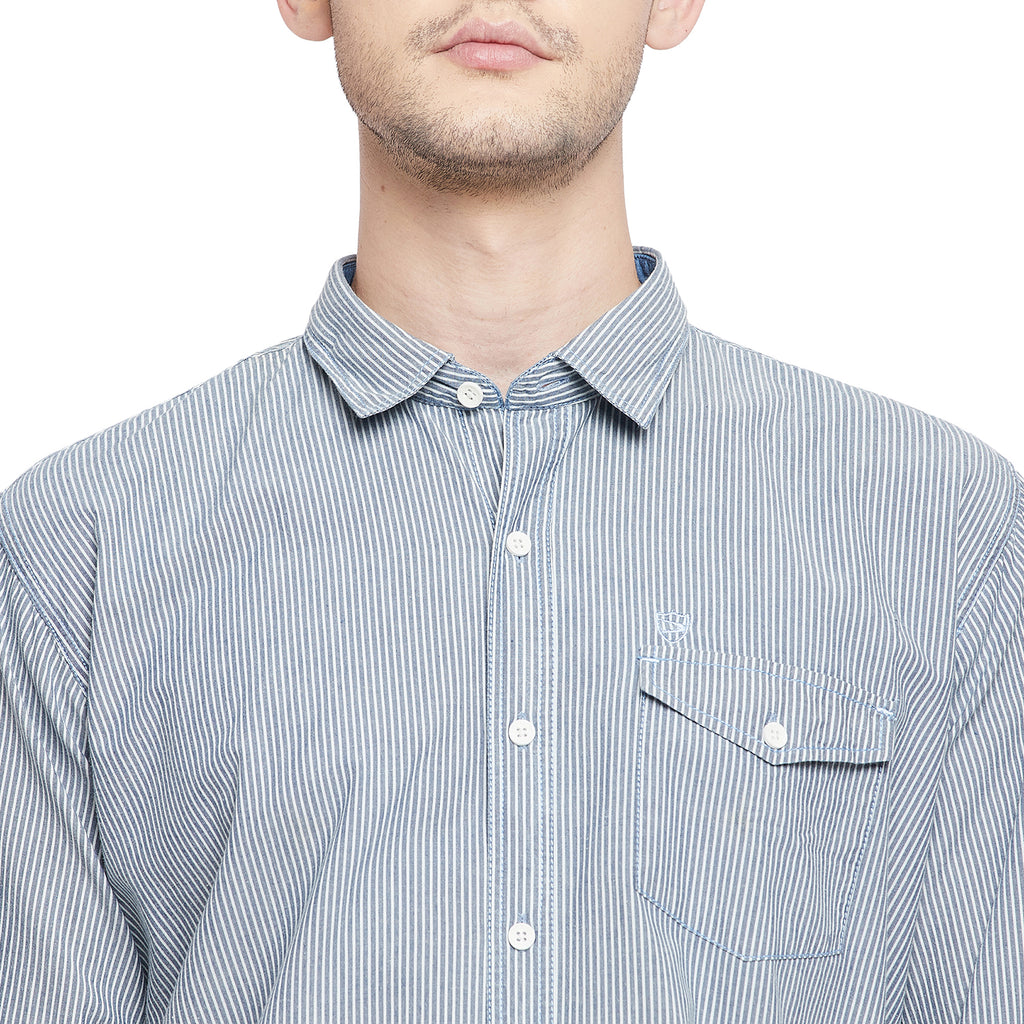 Duke Urban Men Full Sleeve Cotton Shirt (LQO8522)