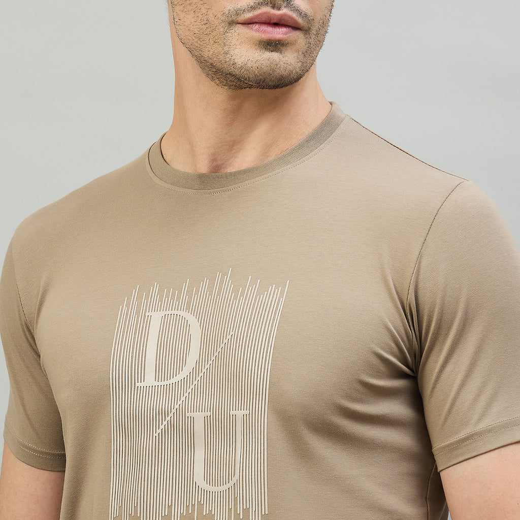 Duke Urban Men Half Sleeve Cotton Smart Fit Casual T-shirt (LF7803)