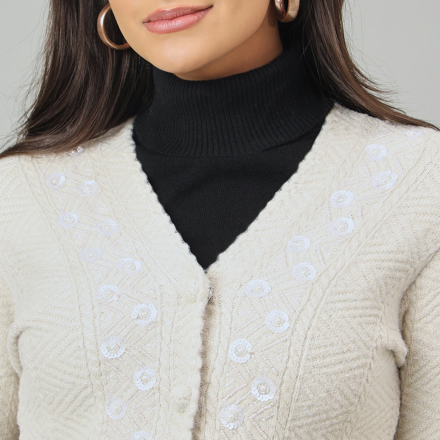 Duke Urban Women Front Open Regular Sweater (SDS1282)