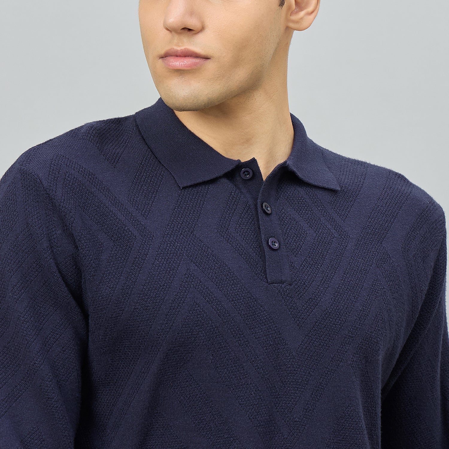 Duke Men Full Sleeve Collared Smart Fit Sweater (SDS2368)
