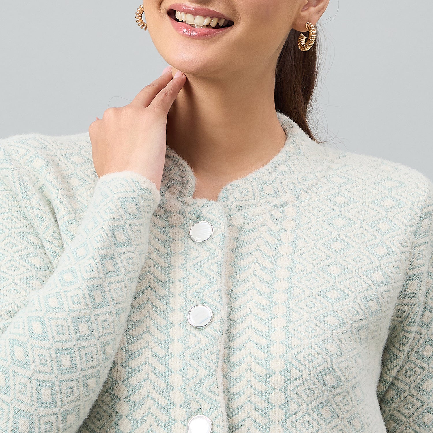 Duke Urban Women Full Sleeve Front Open Regular Cardigan (SDS1286)