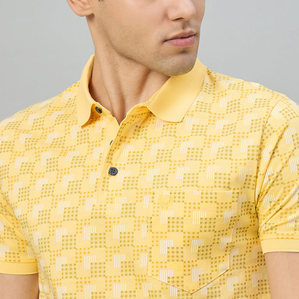 Duke Men Half Sleeve Cotton Regular Fit Casual T-shirt (LF7924)