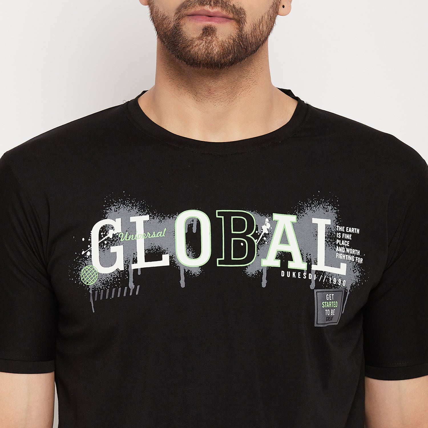 Duke Stardust Men Half Sleeve Cotton T-shirt (LF5766)